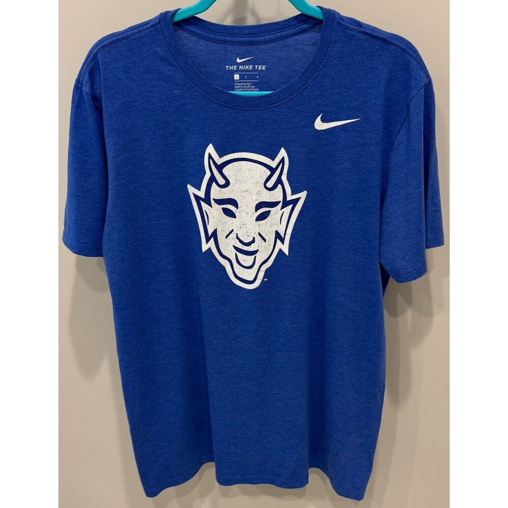 Duke Blue Devils - The Nike Tee T-shirt Men's Large - Retro Vault Logo 1966-1971